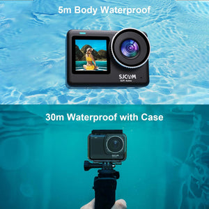 SJCAM SJ11 Active 4K Dual Touchscreen Action Camera Accessory Bundle SJCAM