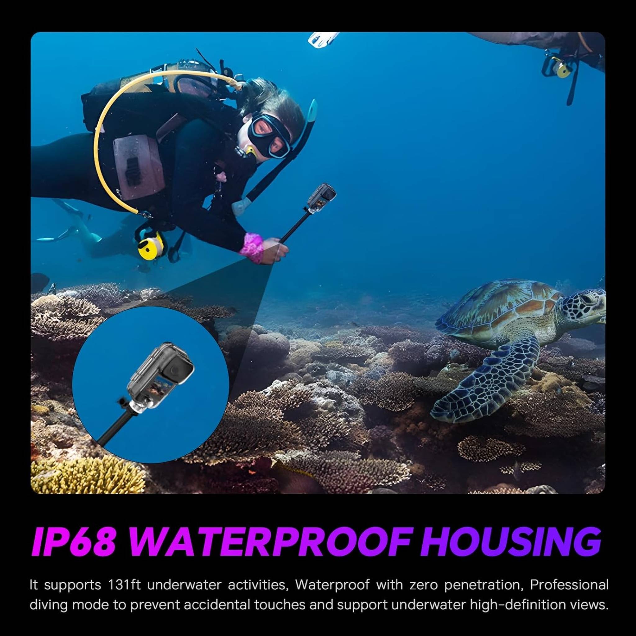 SJCAM C200 4K Mini Action Camera Accessory Bundle SJCAM