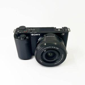 Sony Alpha ZV-E10 - APS-C Interchangeable Lens Mirrorless Vlog Camera Kit - Black Renewed - Reconditioned Sony
