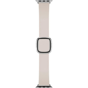 Apple Original 38mm Modern Buckle Replacement Band for Apple Watches MJ582ZM/A Stainless Steel Buckle, Soft Pink Leather Band, Watch Not Included - Medium