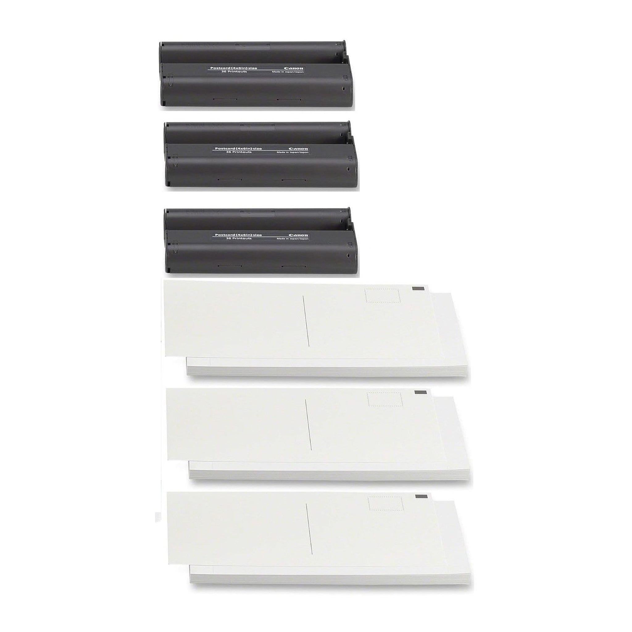 Canon KP-36IP Color Ink and Photo Paper Set 4"x 6" for Canon Selphy Printers 108 Sheets Bundle