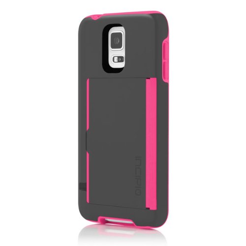 Incipio Stowaway for Samsung Galaxy S5 - Gray/Light Pink