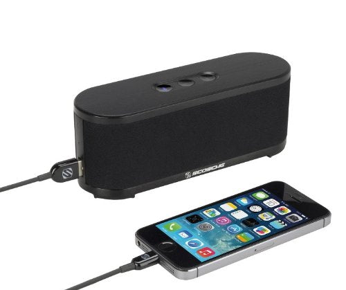 Scosche btspk2 boomSTREAM Bluetooth Media Speaker - Bluetooth Car Kit - Retail Packaging - Black