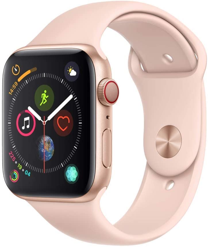 Apple Watch Series 4 (GPS + Cellular, 44mm) - Gold Aluminum Case with Pink Sand Sport Band
