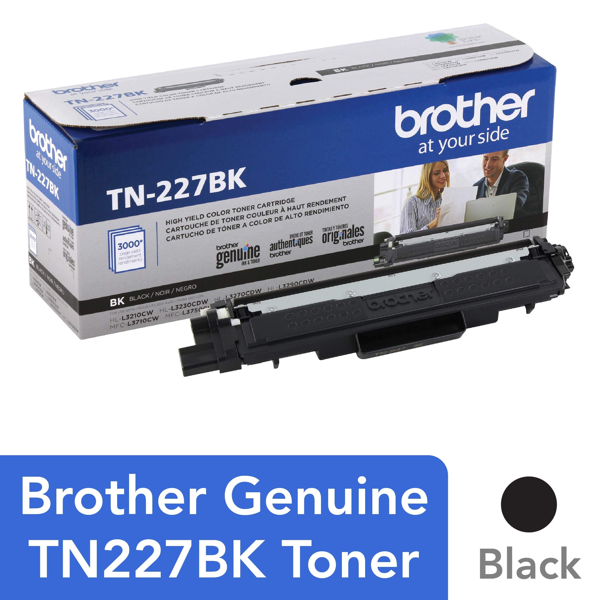 Brother TN227BK High-Yield Toner Cartridge - Black