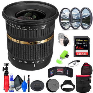 Tamron SP AF 10-24mm f / 3.5-4.5 DI II Lens For Sony + Accessories INTL Model Tamron