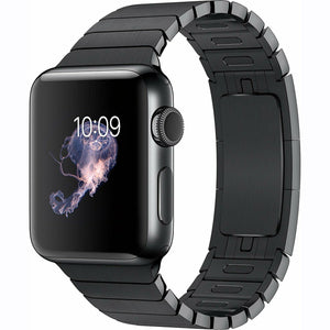 Apple Watch Series 2 38mm Smartwatch Space Black Stainless Steel Case, Space Black Link Band with 2 Year Extended Warranty Apple