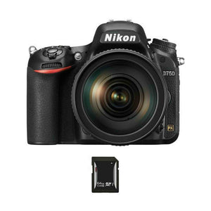 Nikon D750 DSLR Camera w/24-120mm Lens & 64GB SDXC Card Bundle Nikon