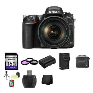 Nikon D750 DSLR Camera w/24-120mm Lens 16GB Pro Bundle Nikon