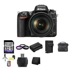 Nikon D750 DSLR Camera w/24-120mm Lens 32GB Pro Bundle Nikon