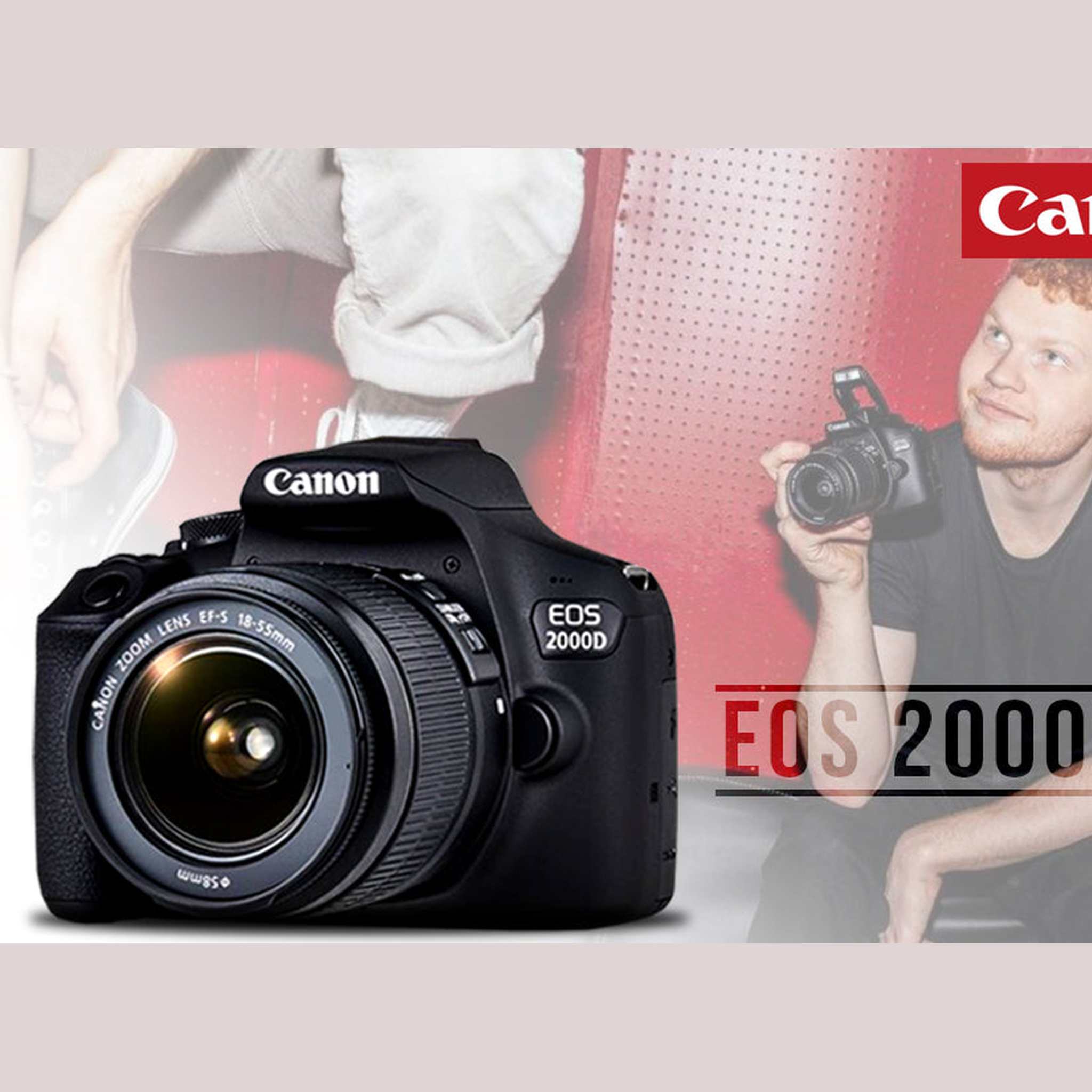 Canon EOS 2000D / Rebel T7 DSLR Camera + 18-55mm Lens, 58mm Filters Pro Bundle Canon