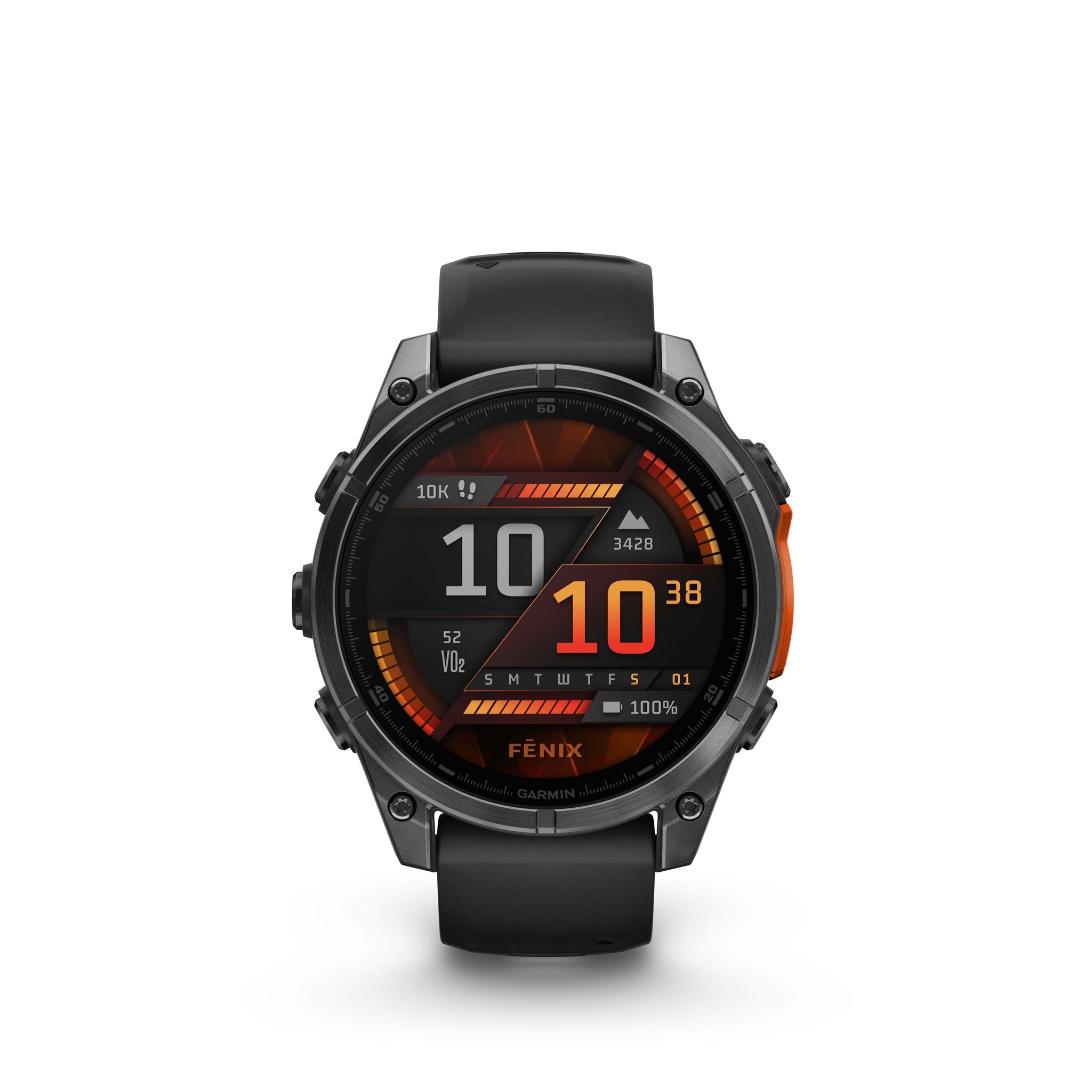 fenix 8 – 47 mm, AMOLED, Slate Gray with Black Silicone Band
