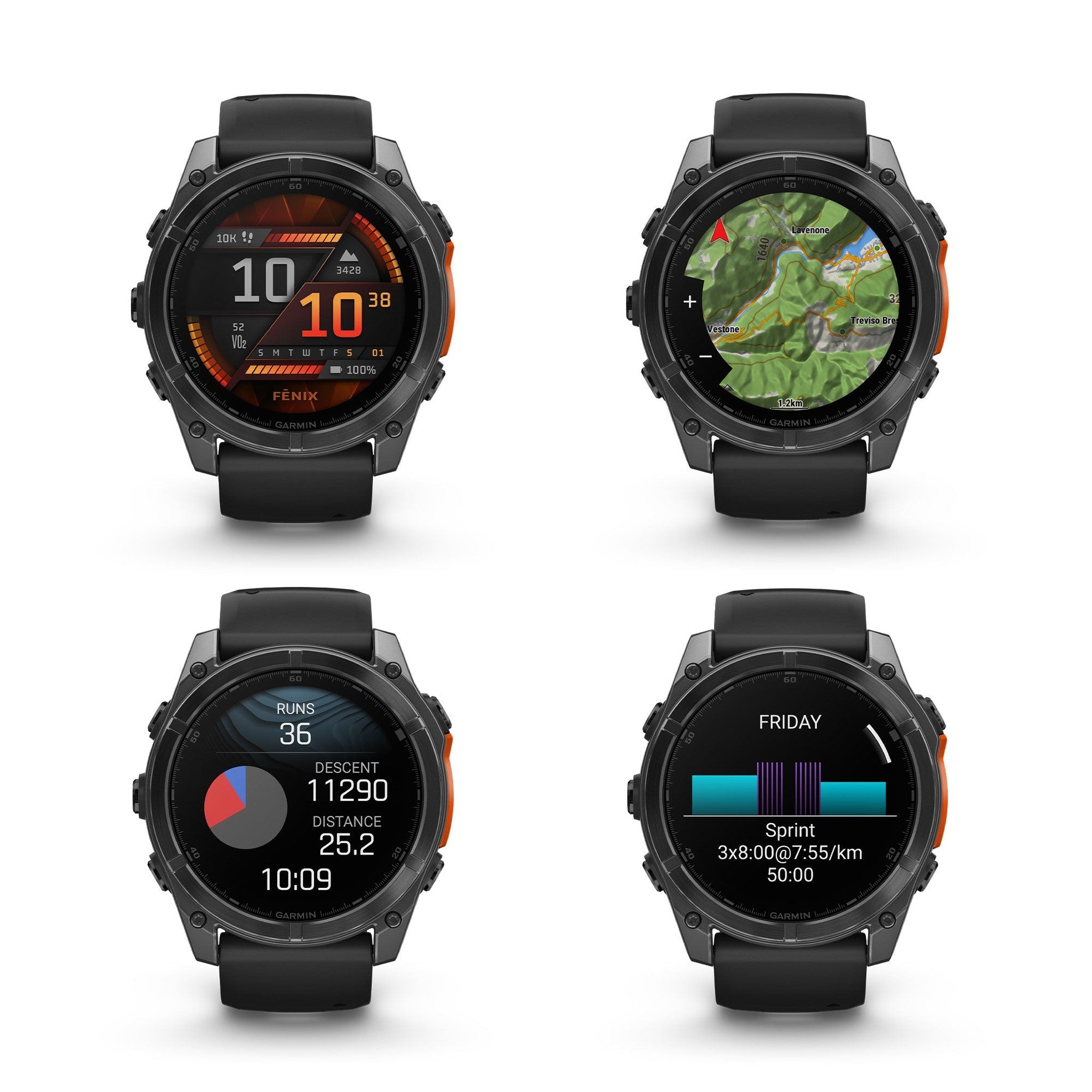 fenix 8 – 51 mm, AMOLED, Slate Gray with Black Silicone Band