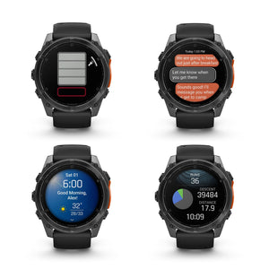 fenix 8 – 51 mm, AMOLED, Slate Gray with Black Silicone Band