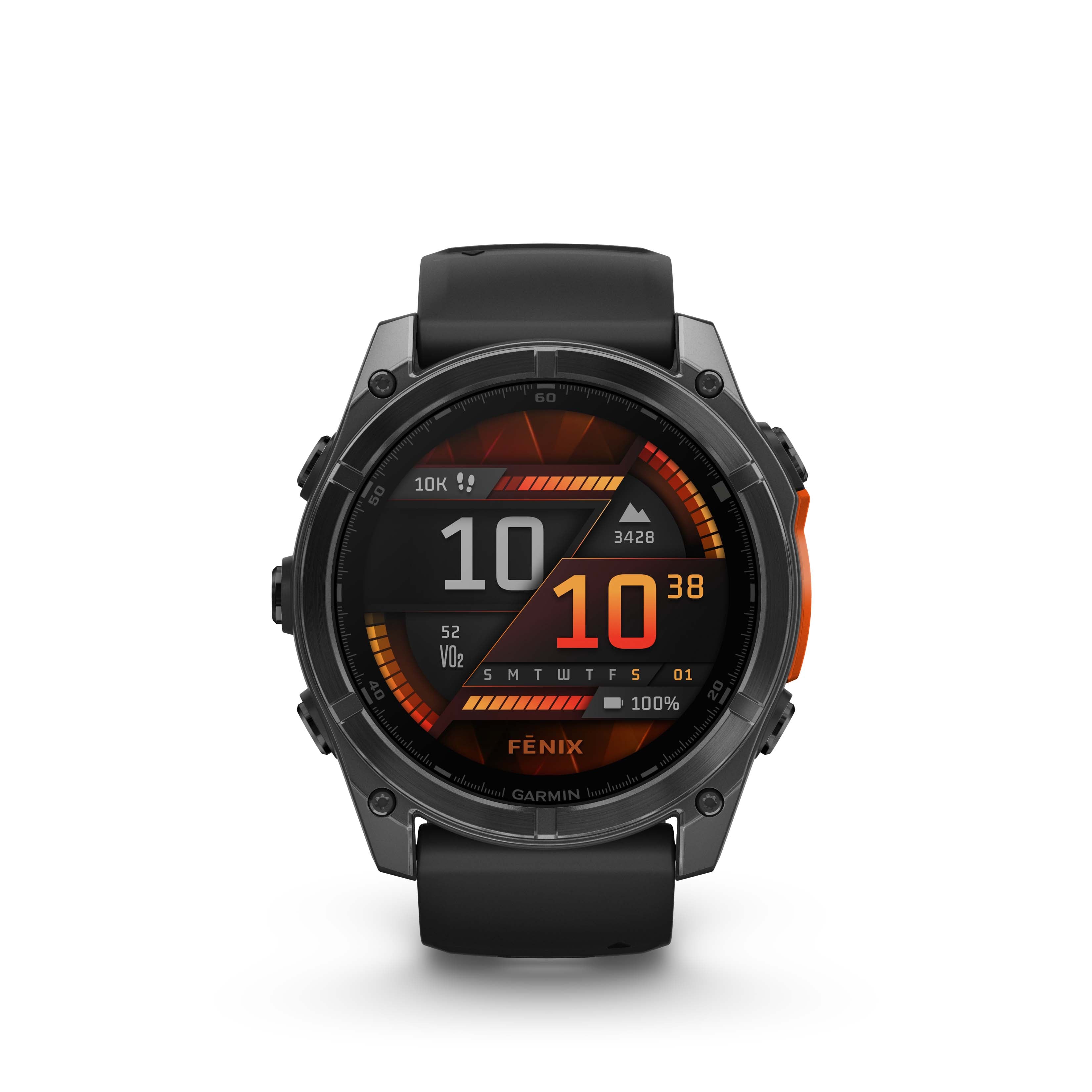 fenix 8 – 51 mm, AMOLED, Slate Gray with Black Silicone Band