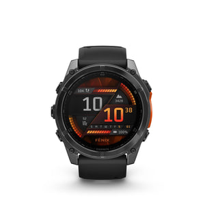 fenix 8 – 51 mm, AMOLED, Slate Gray with Black Silicone Band