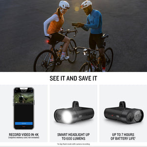 Garmin Varia Vue Headlight Camera + Edge 1050 Premium Cycling Computer Bundle