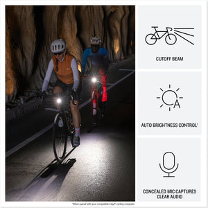 Garmin Varia Vue Headlight Camera + Edge 1050 Premium Cycling Computer Bundle