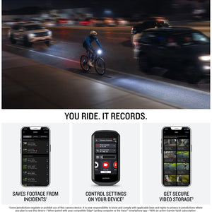 Garmin Varia Vue Headlight Camera + Edge 1050 Premium Cycling Computer Bundle