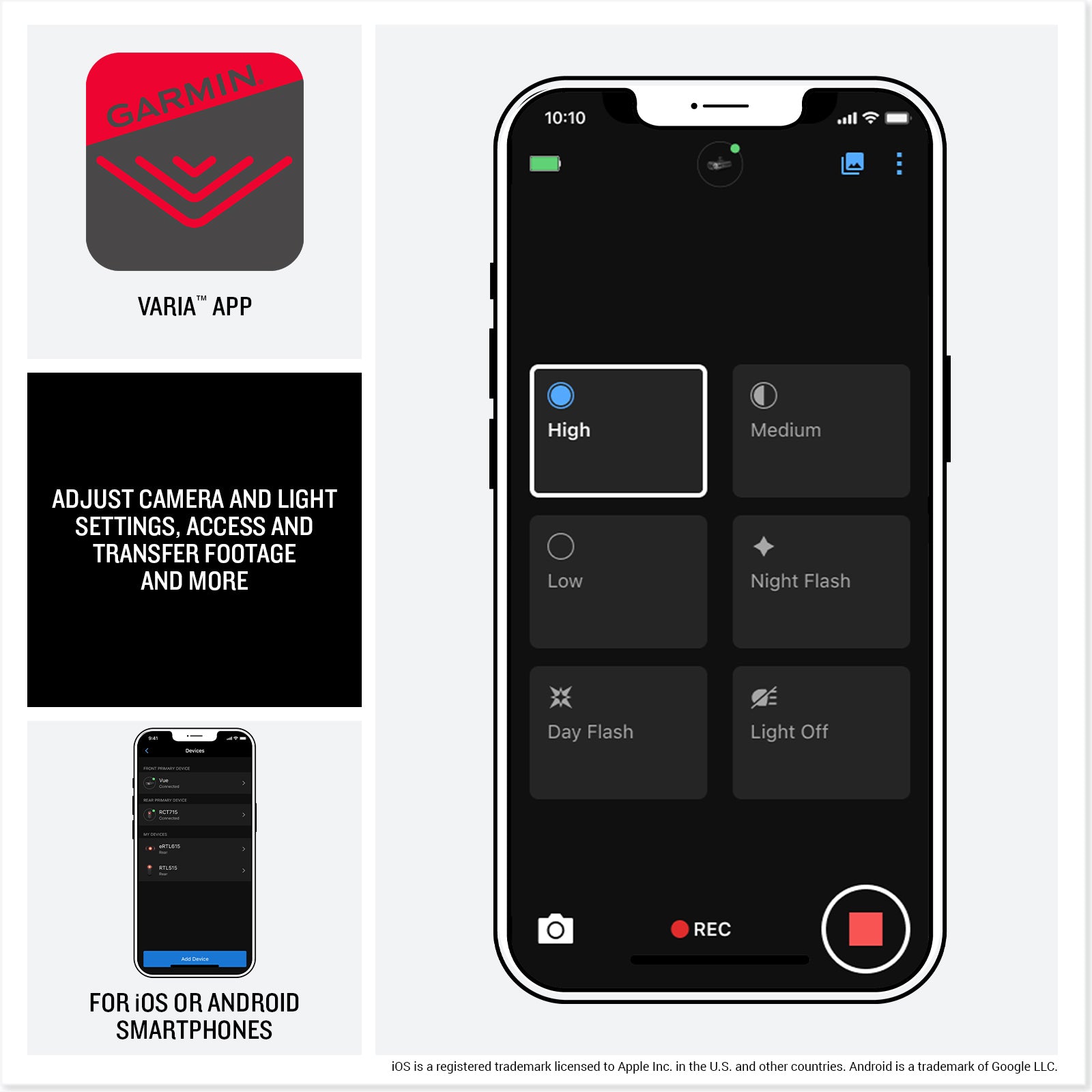 Garmin Varia Vue Headlight Bicycle Camera, 600-Lumen Smart Bike Light Bundle