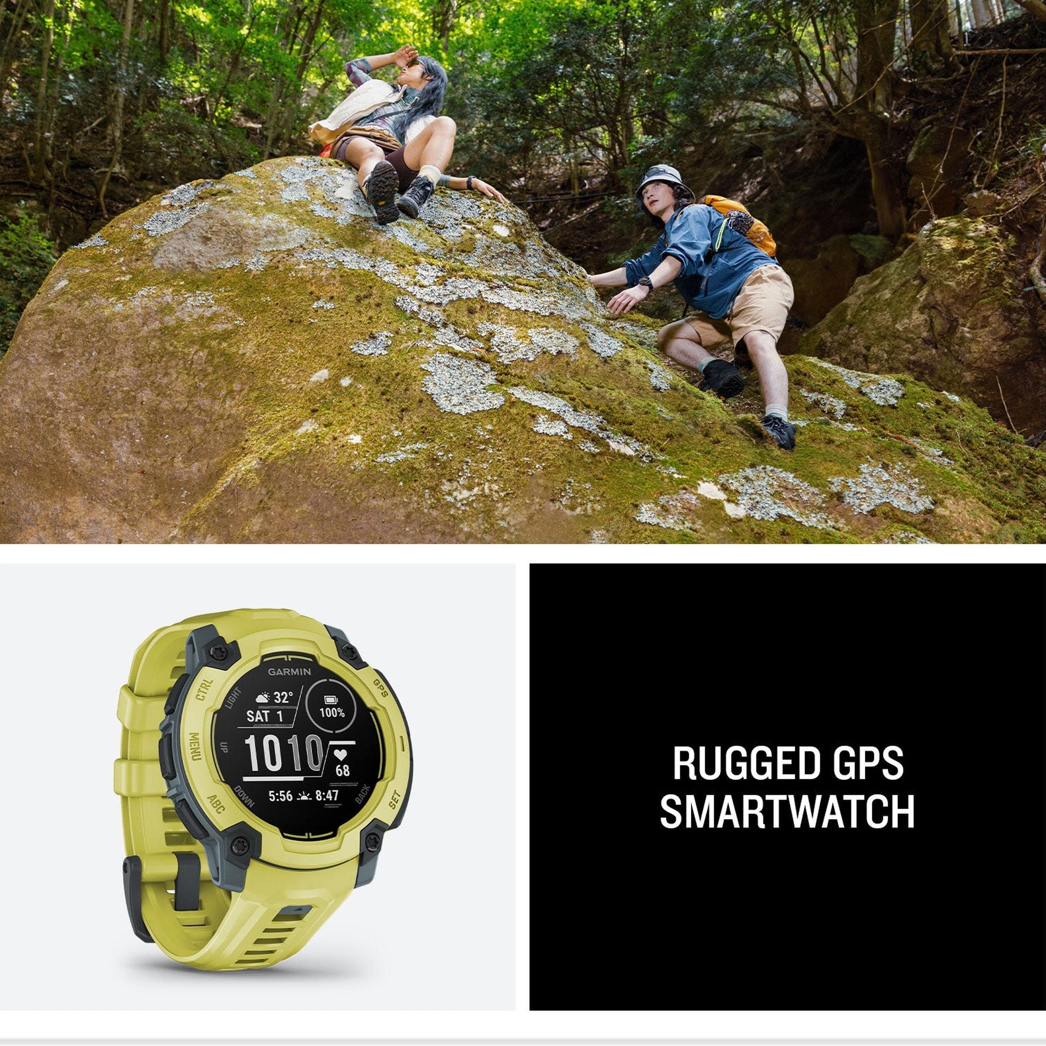 Garmin Instinct E 45mm Outdoor GPS Smartwatch 16 Days Battery Life Electric Lime Garmin