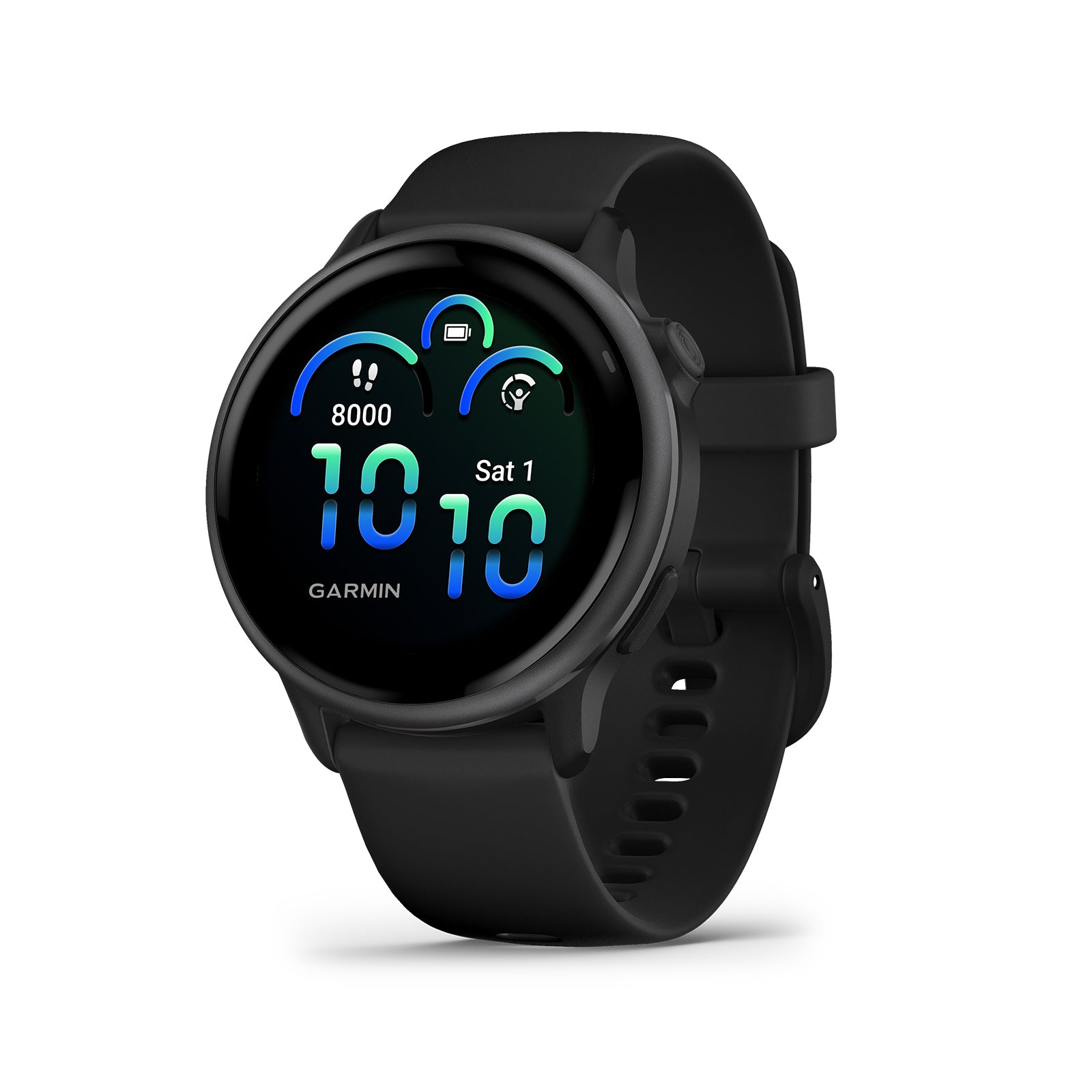 Garmin Vivoactive 6 Fitness GPS Smartwatch-Slate with Black Silicone Band
