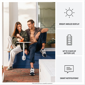 Garmin Vivoactive 6 Smartwatch Lunar Gold with Bone Silicone