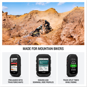 Garmin Edge MTB, Rugged GPS Bike Computer Advanced Tracking for Mountain Bikers