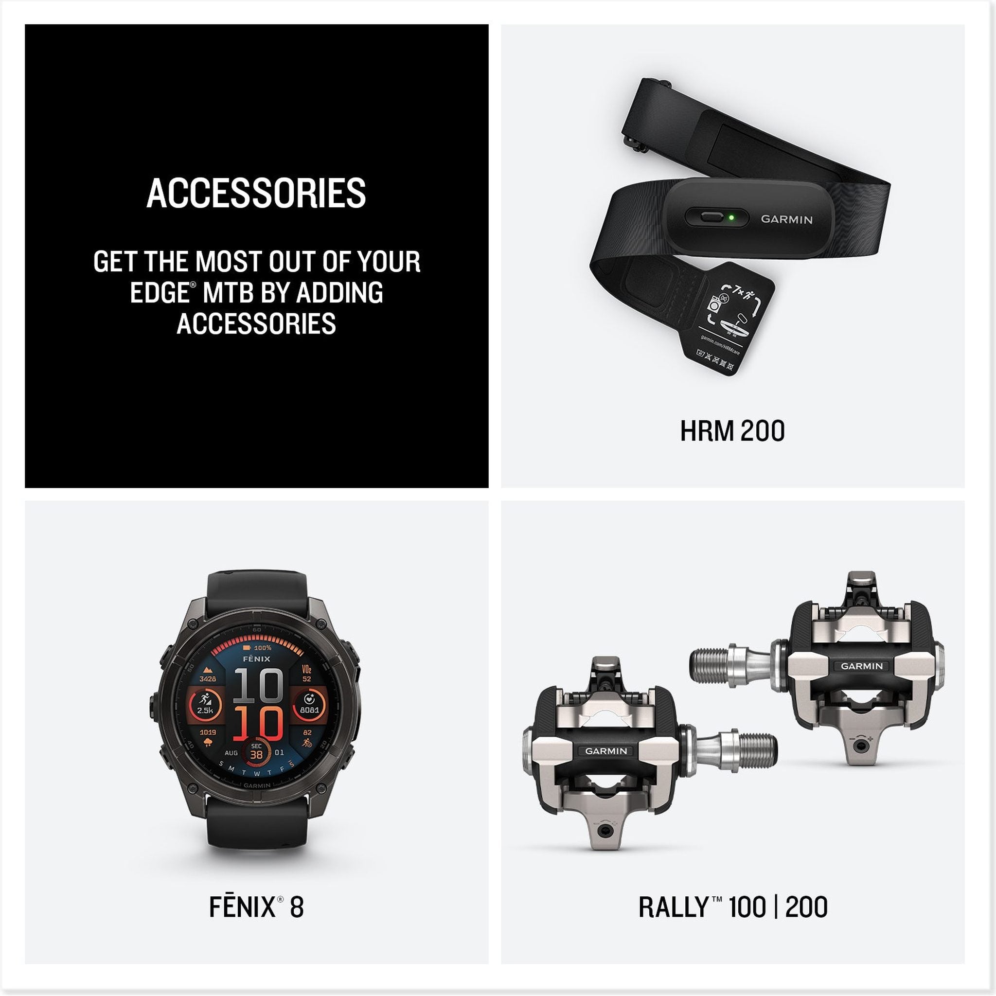 Garmin Edge MTB, Rugged GPS Bike Computer Bundle