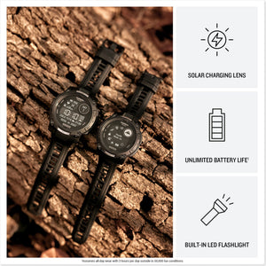 Garmin Instinct 3, 50mm, Solar, Tactical Edition, Air Pro TWS Wireless EarBuds, Bundle