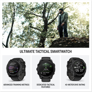 Garmin tactix® 8 47mm, AMOLED Display, Premium Tactical GPS Smartwatch, Includes Applied Ballistics Ultralight Solver