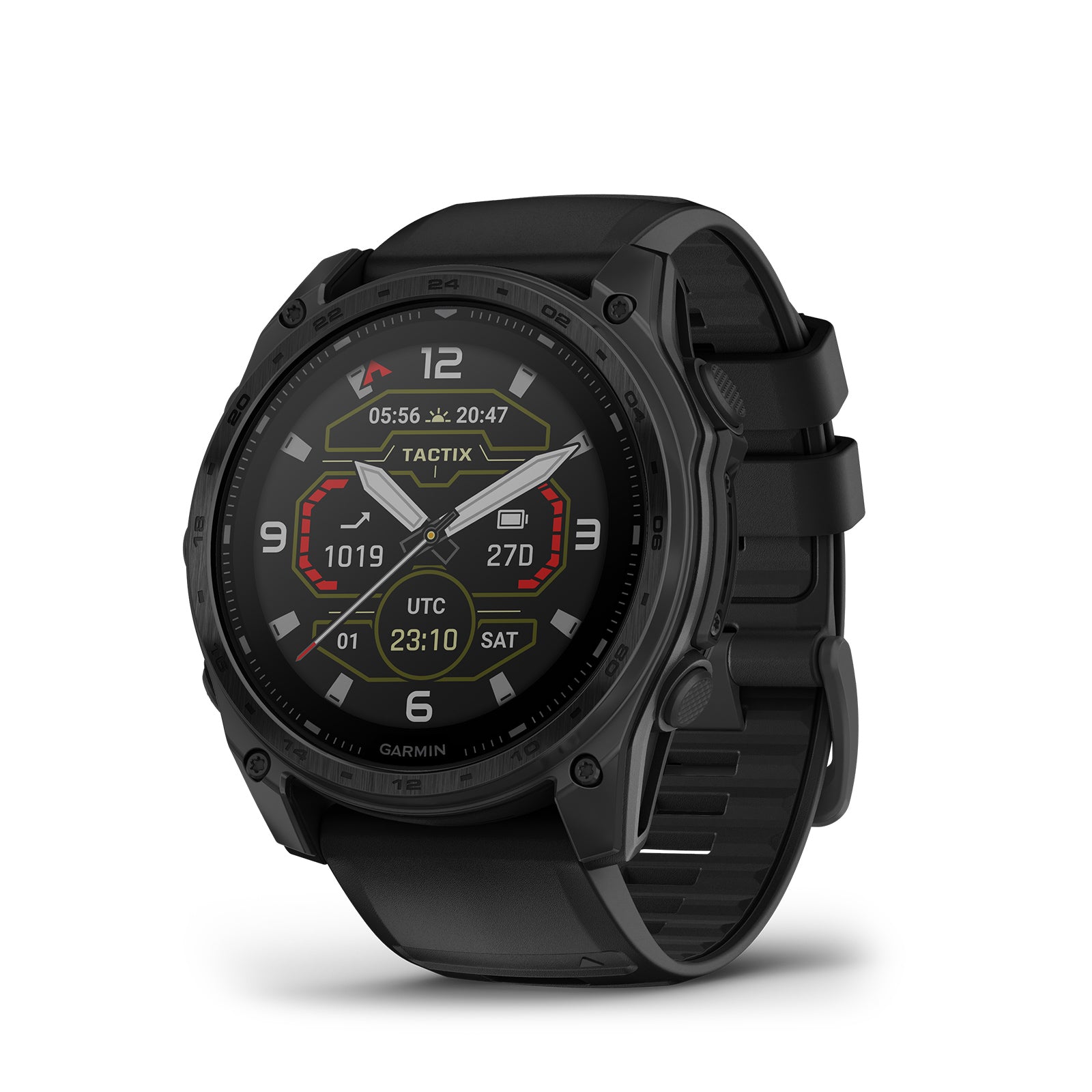 Garmin tactix® 8 51mm, Solar Charged Display, Elite, Premium Tactical GPS Smartwatch, Includes Applied Ballistics Elite Solver, Titanium Bezel, Sapphire Lens, 40-Meter Dive Rating