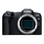 Canon EOS R8 Full-Frame Mirrorless Camera (Body Only), RF Mount, 24.2 MP, 4K Video, DIGIC X Image Processor, Subject Detection & Tracking, Compact, Lightweight, Smartphone Connection, Content Creator