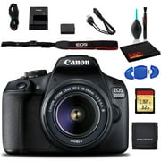 Canon EOS 2000D DSLR Camera with EF-S 18-55 mm f/3.5-5.6 III Lens International with Cleaning Kit, and Memory Kit