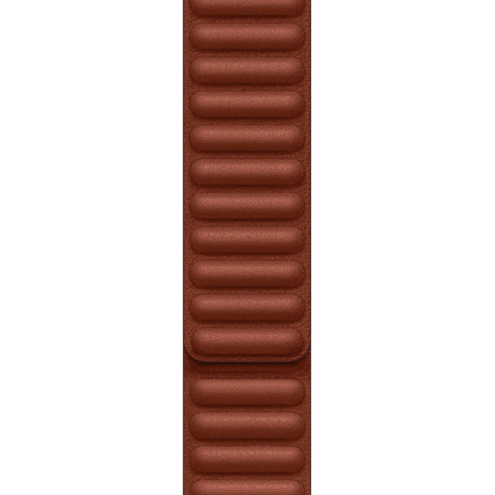 Apple Watch Band - Leather Link 45mm - Umber - S/M