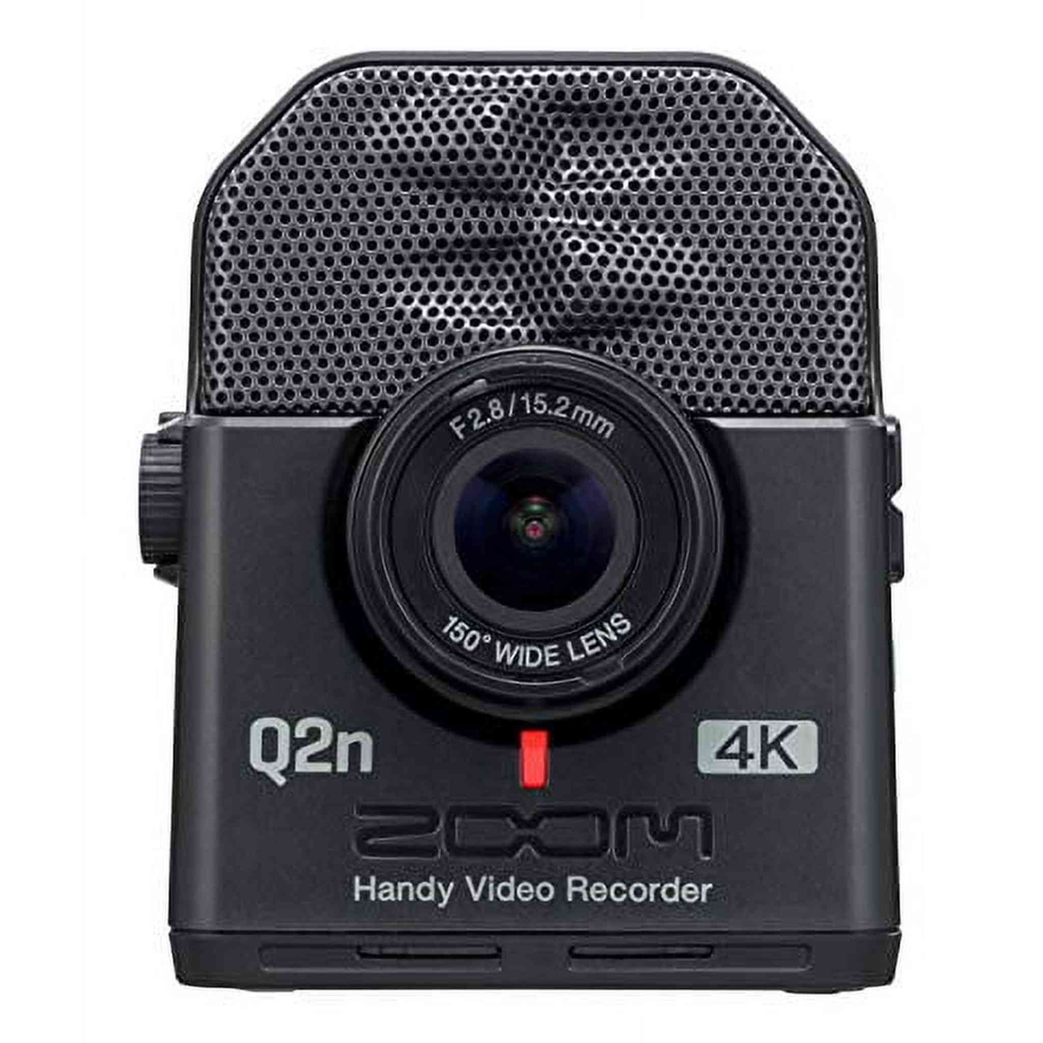 Zoom Q2n-4K Handy Video Recorder, 4K/30P Ultra High Definition Video, Compact Size, Stereo Microphones, Wide Angle Lens, for Recording Music, Video, YouTube Videos, Livestreaming
