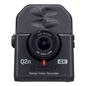 Zoom Q2n-4K Handy Video Recorder, 4K/30P Ultra High Definition Video, Compact Size, Stereo Microphones, Wide Angle Lens, for Recording Music, Video, YouTube Videos, Livestreaming