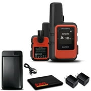 Garmin inReach Mini 2 Satellite Communicator (Flame Red) with Battery Charger