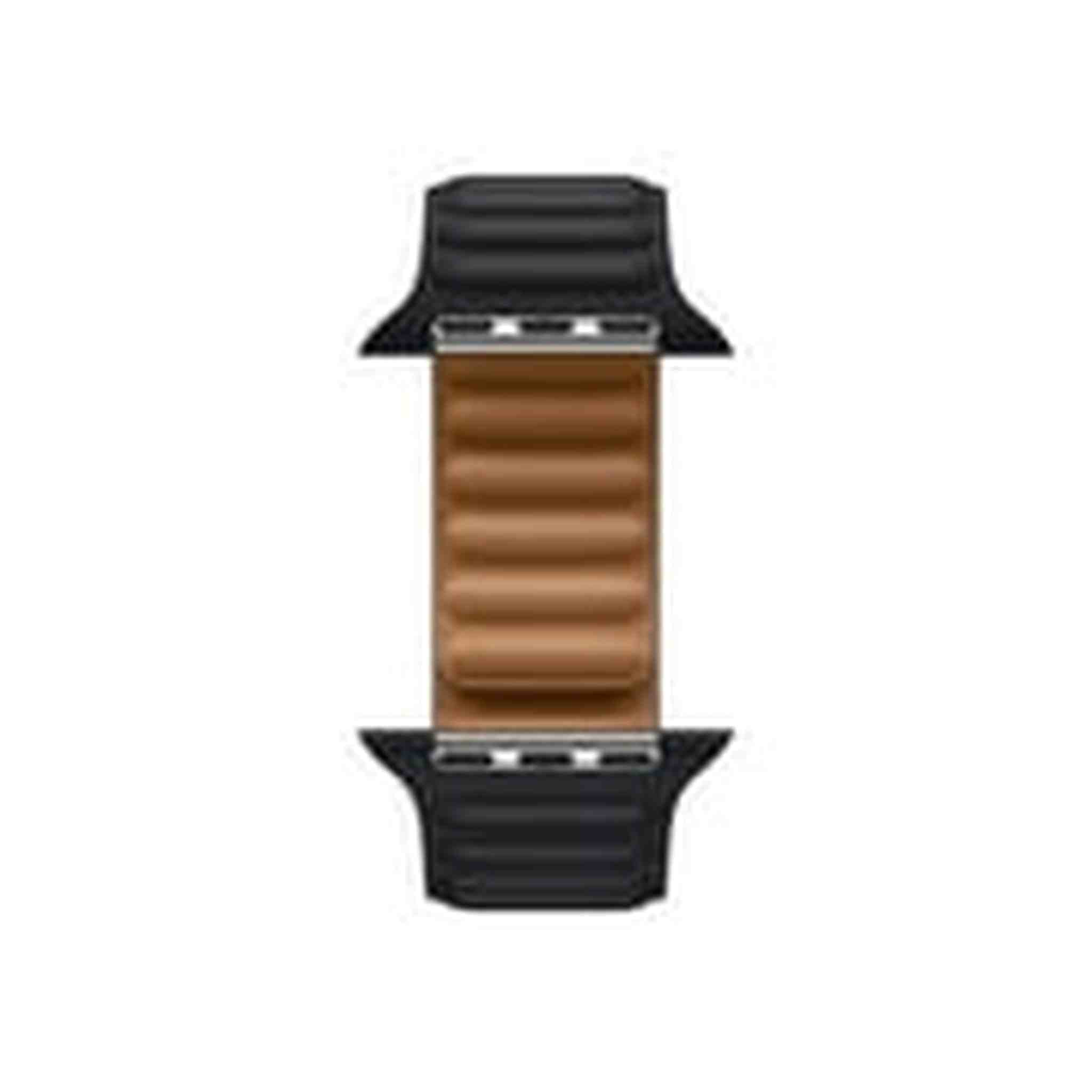 Apple Watch Band - Leather Link - 45mm - Midnight - Medium/Large Apple