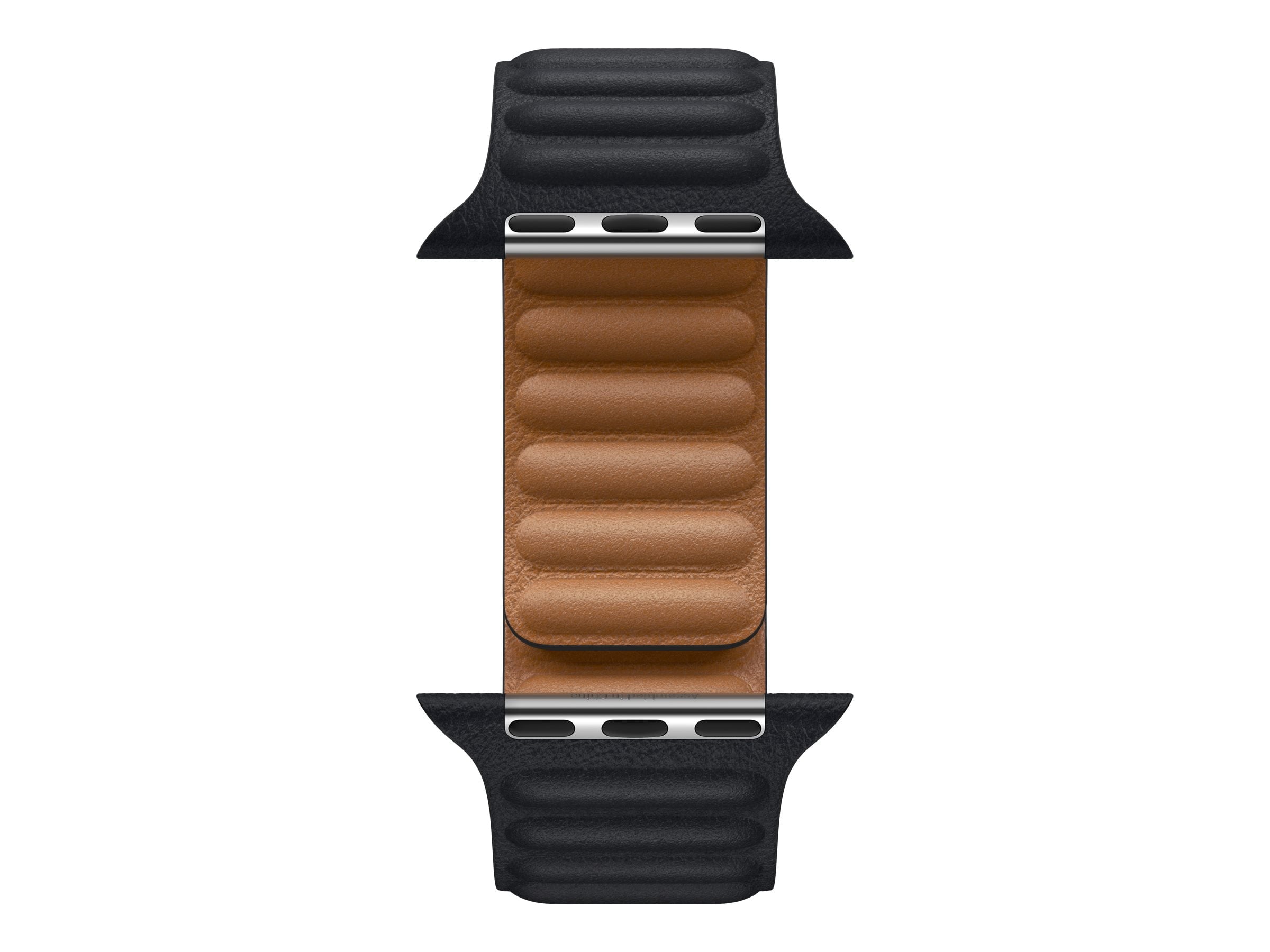 Apple Watch Band - Leather Link - 45mm - Midnight - Small/Medium