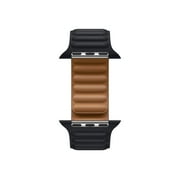 Apple Watch Band - Leather Link - 45mm - Midnight - Small/Medium