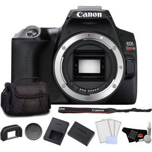 Canon EOS Rebel SL3 DSLR Camera Black, Body Only Bundle with LCD Screen Protectors + Carrying Case and More