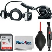 Canon MT-26EX-RT Macro Twin Lite (2398C002) Value Bundle with 32GB Memory Card