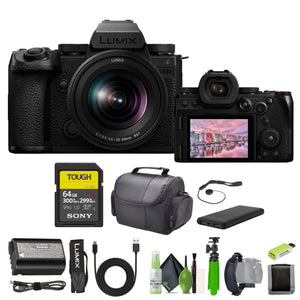 Panasonic LUMIX S5IIX Mirrorless Camera 24.2MP with 20-60mm F3.5-5.6 Lens Bundle