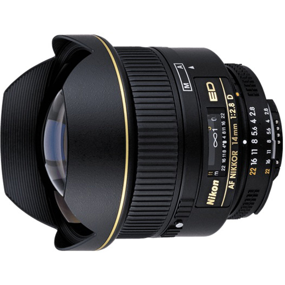 Nikon AF FX NIKKOR 14mm f/2.8D ED Ultra Wide Angle Fixed Zoom Lens with Auto Focus for Nikon DSLR Cameras International