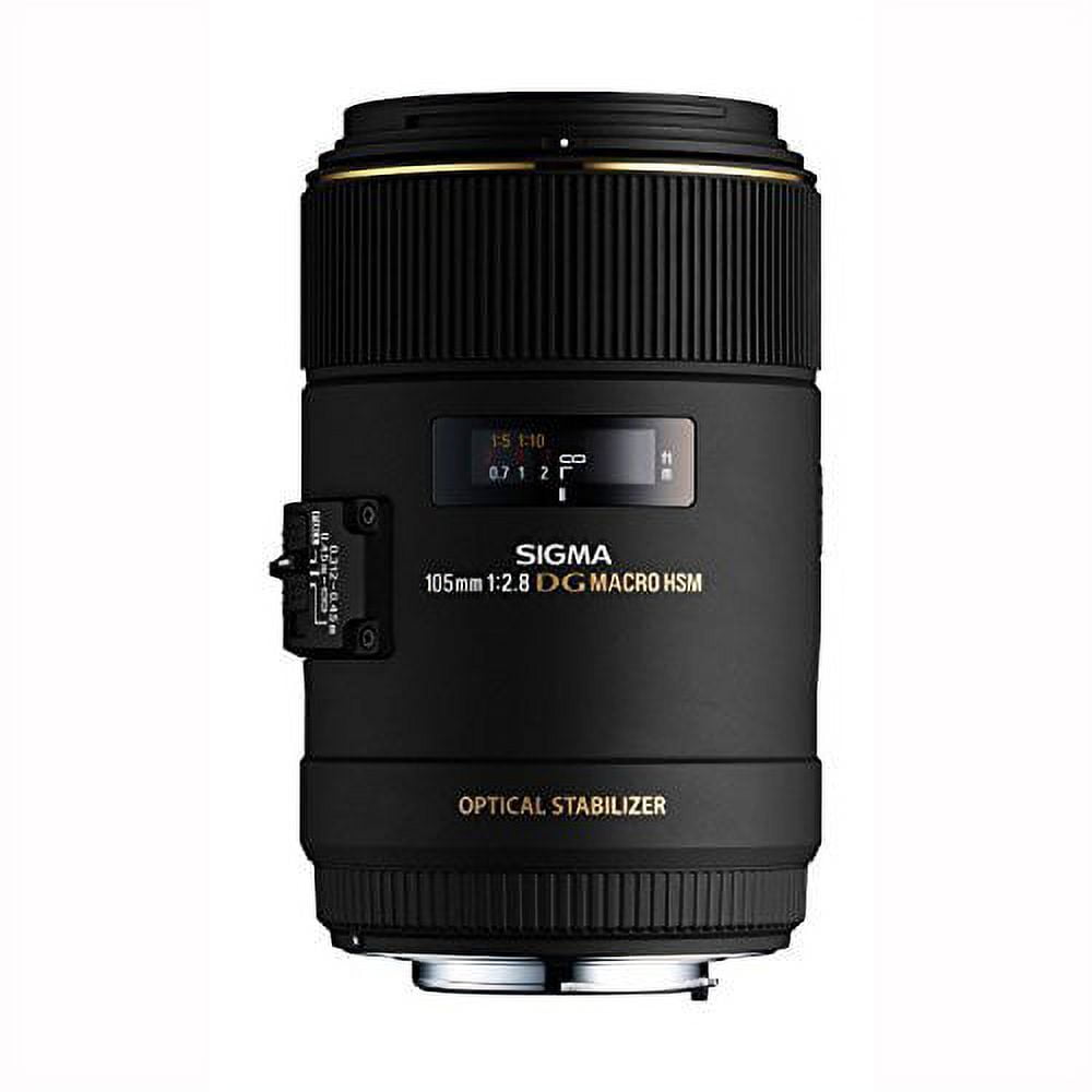 Sigma 105mm F2.8 EX DG OS HSM Macro Lens for Canon SLR Camera - International Version No Warranty