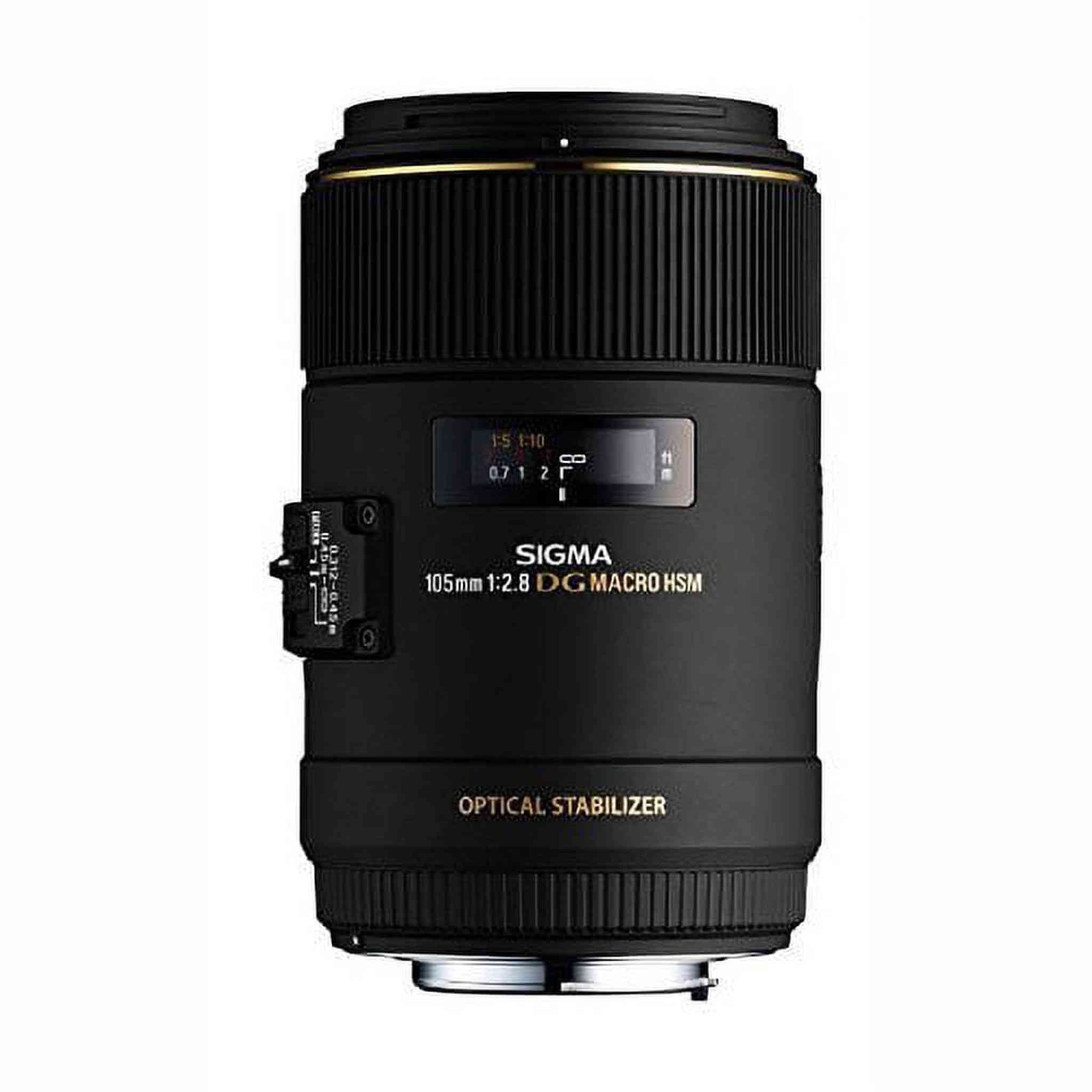 Sigma 105mm F2.8 EX DG OS HSM Macro Lens for Canon SLR Camera - International Version No Warranty