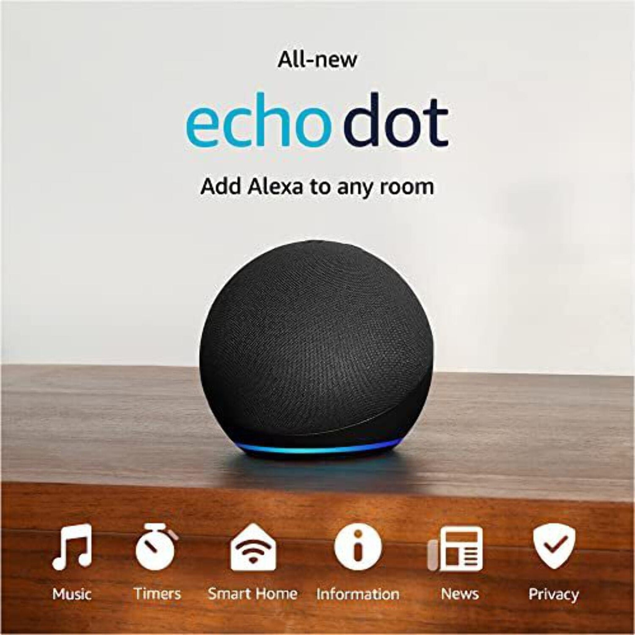 All-New Echo Dot 5th Gen, 2022 release | Smart speaker with Alexa | Charcoal Amazon