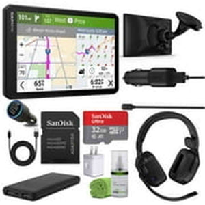 Garmin dezl OTR720, Large, Easy-to-Read 7” GPS Truck Navigator Bundle
