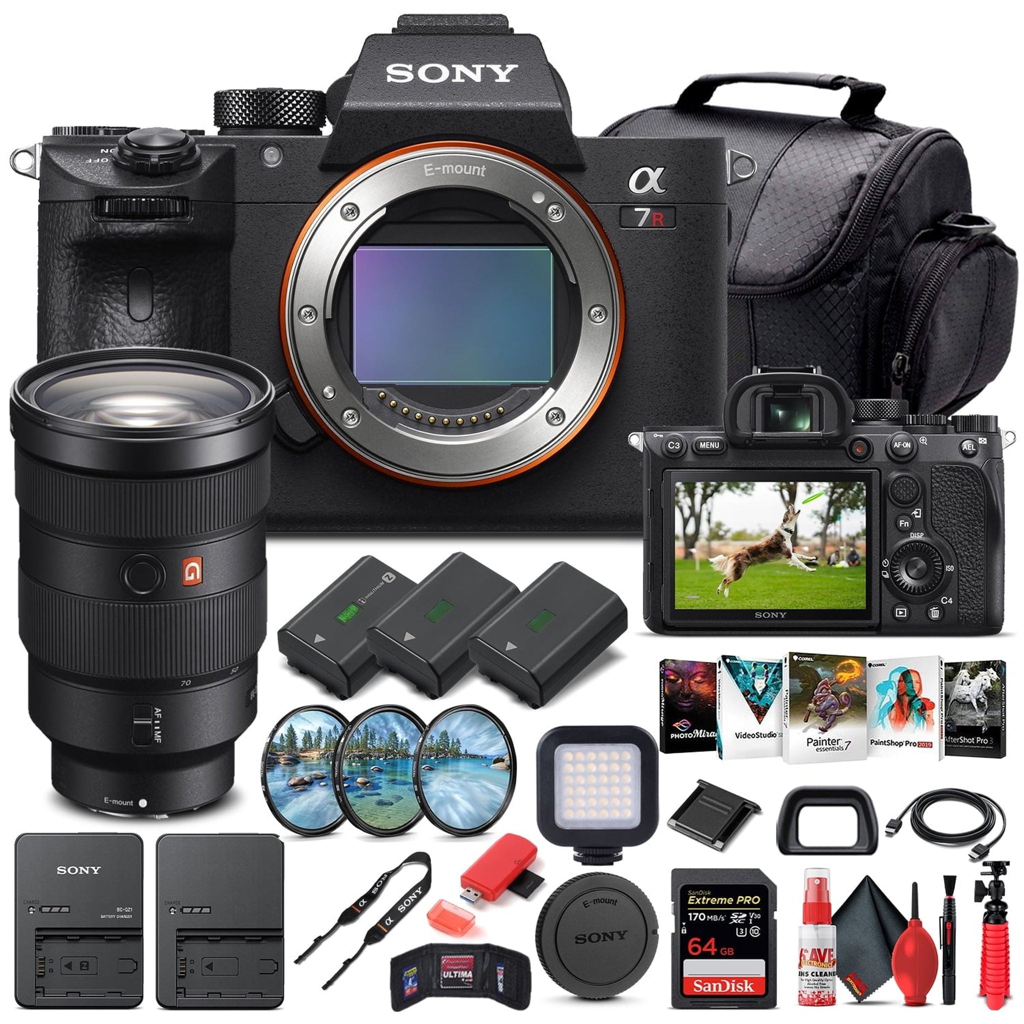 Sony Alpha a7R IV Mirrorless Camera W/ Sony FE 24-70mm Lens - Advanced Bundle